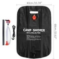 thumbnail image 2 of HOTWINTER Portable Shower Bag for Outdoor Travel Camping Hiking Large Capacity Water Storage with Switch Hose Composite Cloth Travel Wash Kit, 2 of 8