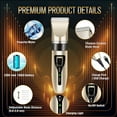 thumbnail image 2 of Dog Clippers Professional Heavy Duty Grooming Clipper Low Noise High Power Rechargeable Cordless Pet Tools for Small & Large Dogs Cats Pets with Thick Coats, 2 of 3
