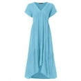 thumbnail image 3 of Robe Longue Maxi Décontractée Sans Manches pour Femmes, Soirée, Boîte de Nuit, 3 of 4