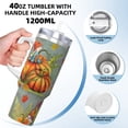 thumbnail image 3 of KLL Gnomes With Pumpkins Print 40oz Stainless Steel Insulated Car Cup Coffee Mug with Spillproof Lid - Keep Your Drink Hot or Cold on the Go, 3 of 8
