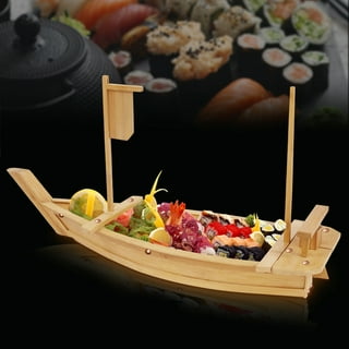 Wooden Office Decoration, Wooden Boat Sushi, Wooden Fishing Boat