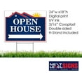 thumbnail image 6 of NEXT LEVEL SIGNS | Open House Yard Signs | Double Sided 24 W x 18 H Inches | Metal Ground Step H-Stake 24" x 10"| Made in the USA (Pack of 1), 6 of 7