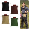 thumbnail image 4 of Foraging Bag 4 Pcs Canvas Waxed Foraging Pouch Mushroom Bags Collapsible Bushcraft Leather Pu Hunting Belt Bag Hiking Pouch for Outdoor Traveling Camping, 4 of 5