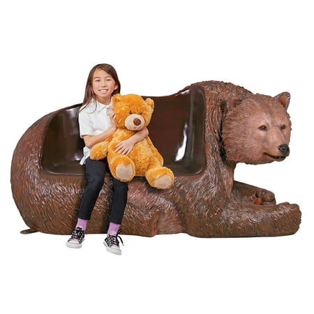 brawny grizzly bear bench