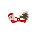 thumbnail image 1 of Gafas de fiesta con purpurina navideña, decoración navideña, gafas de disfraz, montura de gafas de yeacher papa noel y arbol, 1 of 7