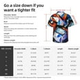 thumbnail image 5 of Sikiie Abstract Cubist Printer Print Men's Hawaiian Shirt, Summer Beach Button Pocket Short Sleeve T-Shirt,XX-Large, 5 of 7