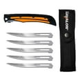 thumbnail image 3 of HAVALON XTC-115BLAZE BARACUTA FIELD KNIFE 5" STAINLESS STEEL REPLACEABLE POLYMER ORANGE, 3 of 3