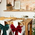 thumbnail image 5 of ZCSKFIN Velvet Chair Bows and Sashes 11.8x29.5 inches, Red Velvet Bows for Wedding, Birthday, and Christmas Dining Chairs, Elegant Ribbon Tie Decoration for Formal Events, 5 of 6