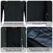 Dream Apparel Mens Motorcycle Perforated Textile Reflective Mesh Riding 3 Season Jacket with armors
