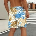 thumbnail image 5 of Taqqpue Men's Swim Trunks Hawaiian Bathing Mesh Lining Suit Swimsuits Casual Summer Elastic Waist Drawstring Beach Shorts with Compression Liner, 5 of 5
