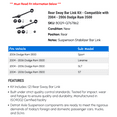 thumbnail image 2 of Rear Sway Bar Link Kit - Compatible with 2004 - 2006 Dodge Ram 3500 2005, 2 of 2