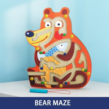 

TMOYZQ Christmas Toys for Baby Girls Boys Animal Wooden Track Walking Children s Educational Toys Christmas Gift for Toddler Boys Gilrs on Clearance