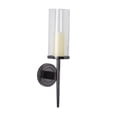 thumbnail image 6 of DecMode Black Aluminum Metal Geometric Wall Sconce with Glass Holder, 6 of 13
