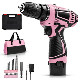 Pink Power Drill Set for Women 18V Pink Cordless Drill Driver -  Israel