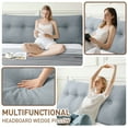 thumbnail image 4 of Wedge Headboard Pillow Queen, Triangular Wedge Pillow Headboard, Wedge Headboard Pillow for Bed Sofa, Daybed Pillows for Sitting up, Reading or Working with Removable Cover, Blue Grey, 4 of 6