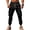 Black, variant on Fleece Cargo Sweatpants for Men Heavyweight Winter Casual Joggers Drawstring Elastic Waist Sweat Pants with Pockets