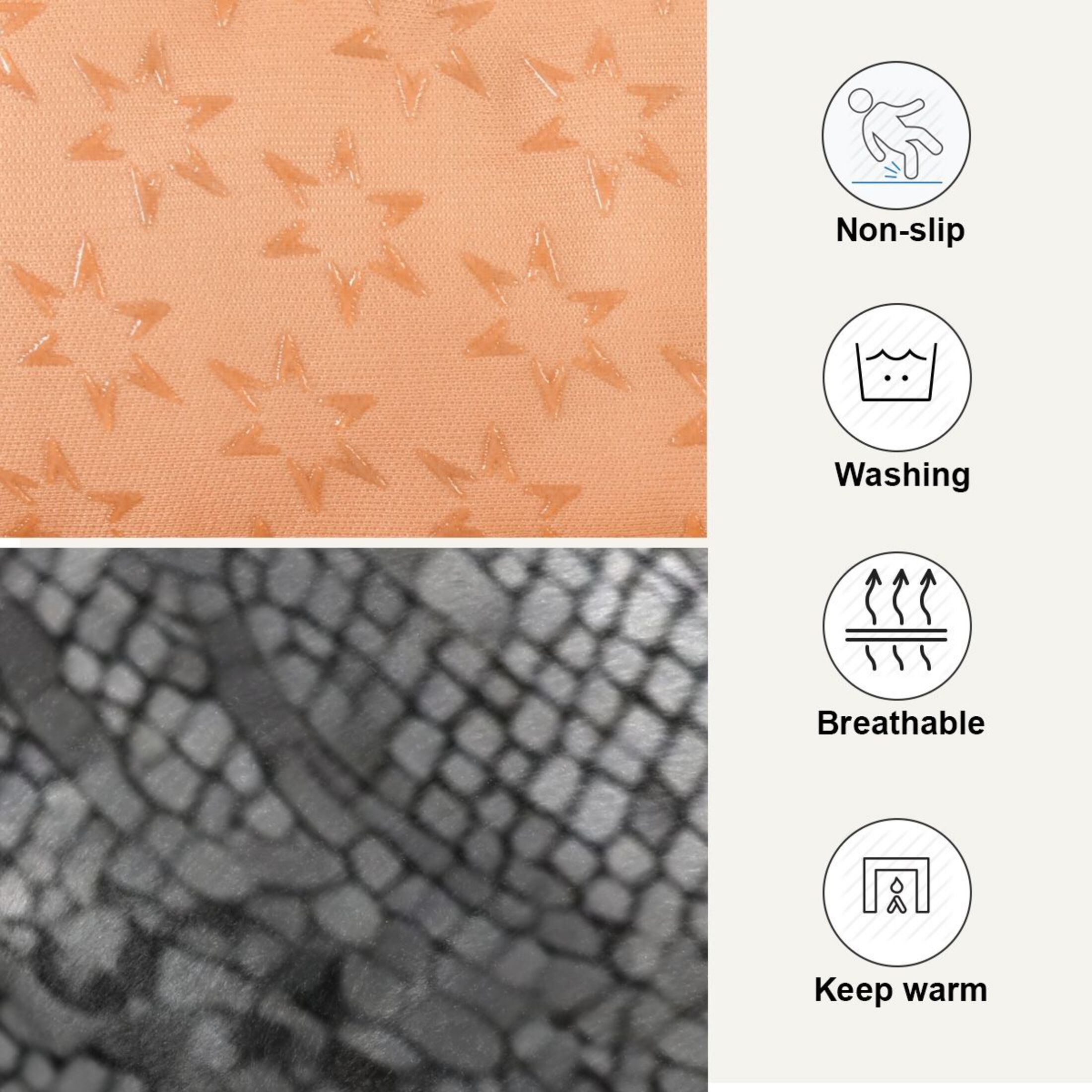 Cozy Mat Pet Bed Indoor Outdoor Warm Soft For Cat Dog Puppy(S/M) Black&white Mosaics