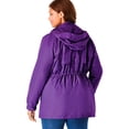 thumbnail image 3 of Woman Within Plus Size Taslon Anorak Jacket With Removable Fleece Lining, 3 of 6