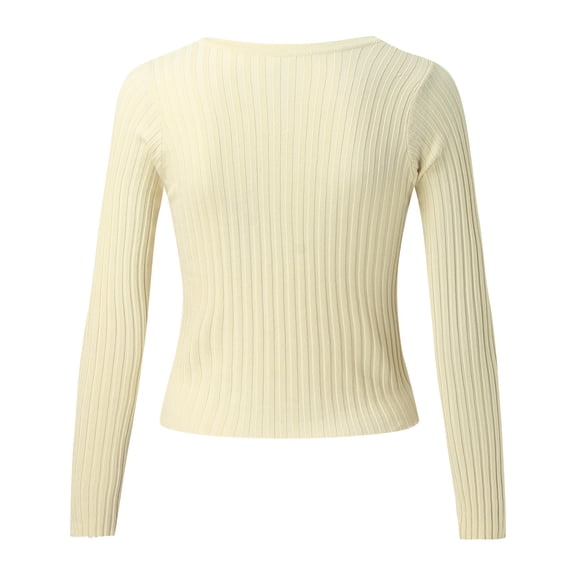 Aayomet Cardigan Sweaters for Women Vest College Style Pullover Sweater (Beige, L)