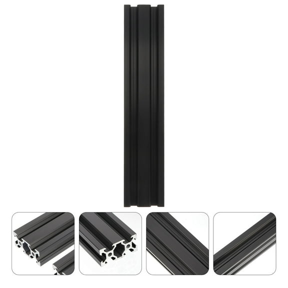 IDEANATEGRATE 2Pcs Black Anodized Aluminum Extrusion 2040 for Linear Rails and DIY Projects