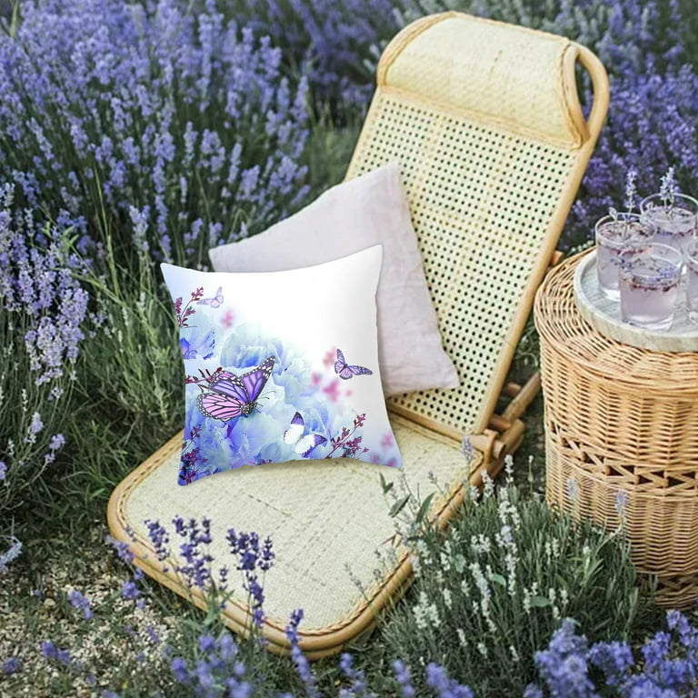 Pillow Covers 18x18 Inches Decorative Throw Pillow Covers Farmhouse Cushion Case For Home Wedding Outdoor Indoor Decor Silk Pillowcase Envelope