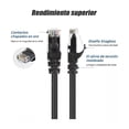 thumbnail image 2 of Cable De Red Plano Categoría 6 Cat6 Rj45 30m Ethernet Negro, 2 of 4