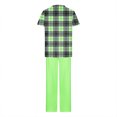 thumbnail image 4 of Soki Scrub Set Women Short Sleeve V-Neck T Shirts Top Jogger Pants Working Set on Clearance, 4 of 4