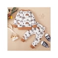 thumbnail image 4 of Seyurigaoka 2Pcs Baby Boys Outfits, Long Sleeve Tops with Elastic Waist Pants, 4 of 9