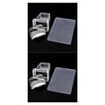 thumbnail image 3 of Wisewang Transparent Silicone Head Art Stamper Scraper Manicure Polish Stamping Tools 1pcs 2Set, 3 of 6