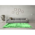 thumbnail image 3 of Ahgly Company Indoor Square Abstract Emerald Green Modern Area Rugs, 6' Square, 3 of 4