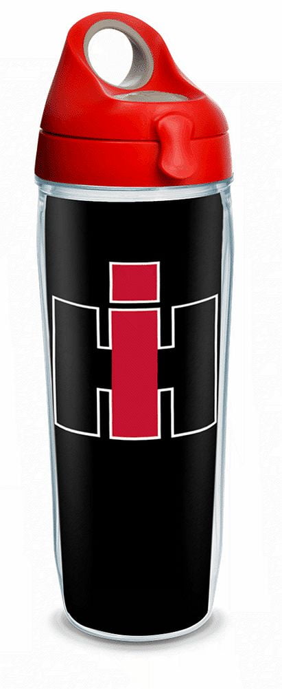 Black Tervis Case IH 24 OZ Water Bottle with Red Lid 