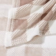 thumbnail image 3 of HOMETRENDS Velvet Plush Buffalo Check Polyester Throw, 50” X 60”, 3 of 4