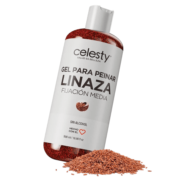 Gel para Cabello Linaza Celesty 500ML Fijación Media