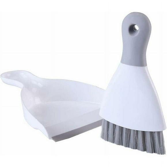 Small Dustpan And Brush Set, Whisk Broom And Dustpans With Rubber Edge