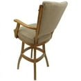 thumbnail image 3 of Home Square 35" Swivel Wood Extra Tall Bar Stool in Beige - Set of 3, 3 of 4