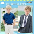 thumbnail image 2 of Kids Reversible Belt for Boys and Girls Leather Belt for School Uniform Casual Jeans Back to School Fashion, 2 of 7