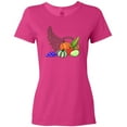 thumbnail image 3 of Inktastic Thanksgiving Cornucopia Word Art Women's T-Shirt, 3 of 5