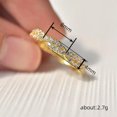 thumbnail image 2 of K-KED Women Luxury Cubic Zirconia Rings for Wedding 925 Silver Delicate Jewelry Size 6-10-10-Silver, 2 of 6