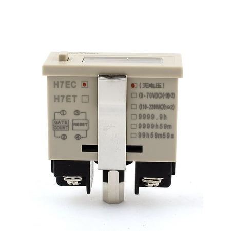 DIN Mounted 0 - 999999 Counting Range LCD Display Accumulator Counter