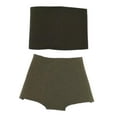 thumbnail image 2 of Ropa femenina a escala 1/6, top y pantalones cortos a escala 1:6, para vestir a la moda, informal. Verde, 2 of 9