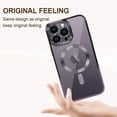 thumbnail image 6 of Case for iPhone 14 Pro Max Case [Compatible with MagSafe] Camera Lens Protector Plating Luxury Cover for Women Men Clear Soft TPU Shockproof Protective Phone Case - Purple, 6 of 12