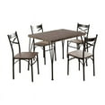 thumbnail image 6 of Bowery Hill 5 piece Wood Dining Set in Antique Brown, 6 of 7