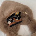 thumbnail image 2 of Bolso de mano peludo para mujer, Bolso de citas diario con forma de corazón suave, lindo, a la moda para chicas, 2 of 6