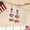 A, variant on USA 250th Anniversary Patriotic Bow Earrings 1776-2026 Acrylic July 4th Party Jewelry,B