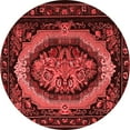 thumbnail image 1 of Ahgly Company Indoor Round Medallion Red French Area Rugs, 3' Round, 1 of 4