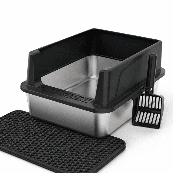 Stainless Steel Cat Litter Box Small Cats Metal
