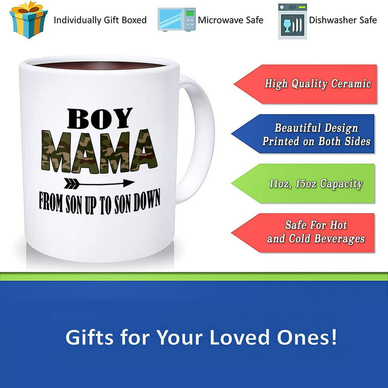 Boy Mama Mug From Son Up To Son Down Mom Life Coffee Cup Gift For