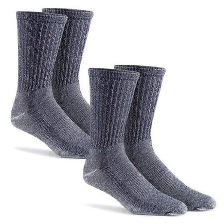 Weight Merino Wool - Trail Pack 2-PK Medium Weight Merino Wool Crew Socks, Navy