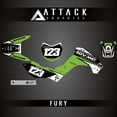 thumbnail image 2 of Attack Graphics Custom Fury Complete Bike Graphics Kit for Kawasaki KLX140 2009, 2 of 3