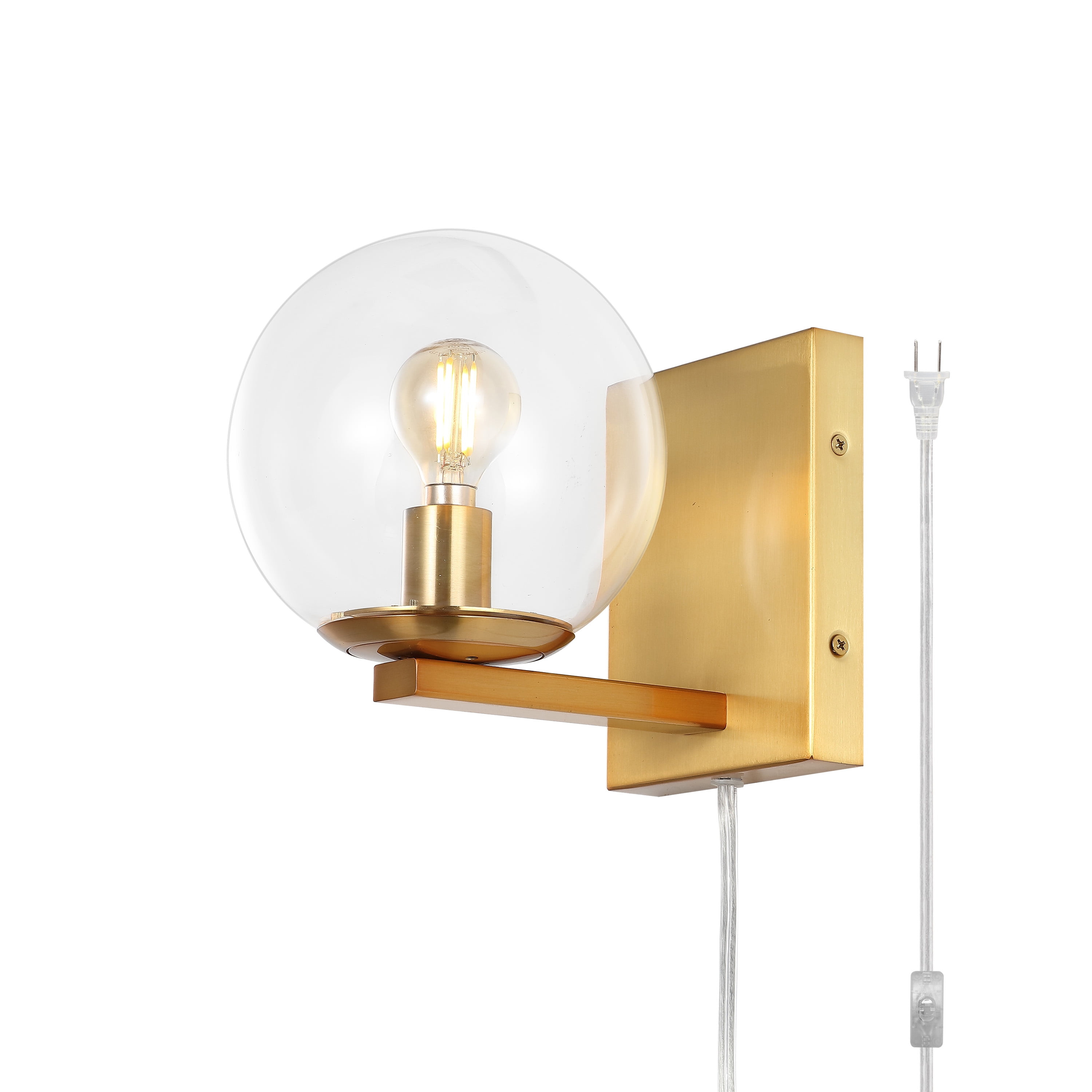Safavieh Jurosa 8.38" Modern Iron Sconces, Gold (Set of 2)